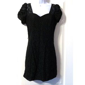Guess Black Lace Dress size 6 mini dress EUC